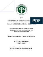 Relative Density Test Report