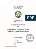 Specifications WWTP Parshall Flume