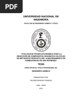 Evaluacion Tecnica Economica para La Reduccion de Compuestos Organicos Volatiles No Metanicos Producto Del Almacenamiento de Combustibles en Una Refin PDF