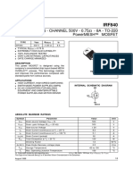 Mosfet Irf840 PDF