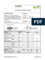 Srfet: AOL1712 N-Channel Enhancement Mode Field Effect Transistor