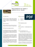 11-12 Procedimiento de Orden y Limpieza en El Taller