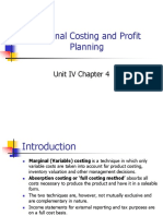 Marginal Costing Notes