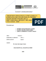 Propuesta Pedagógica Terminado.... Presetada Por Roibert Chuquipiondo Gomez