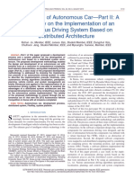 Development of Autonomous Car-Part II: A Case Study On The Implementation of An Autonomous Driving System Based On Distributed Architecture