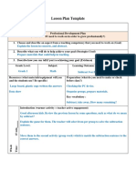 Lesson Plan Template: Large Board, Plastic Cups Written The Answers