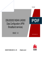 5 MSAN UA5000 Data Configuration APM Broadband Services