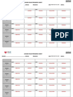 Lesson Plan Progress Sheet