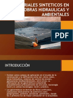 MATERIALES SINTETICOS EN OBRAS HIDRAULICAS Y AMBIENTALES Diapositivas