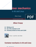 Container Mechanics in RKT and Linux