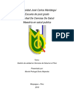 Gestion de Calidad en Salud en El Peru