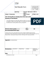 Engineering Test Results Form