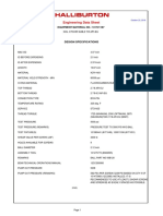 Engineering Data Sheet: Design Specifications