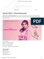 LEJA RE LYRICS - Dhvani Bhanushali - LyricsBELL