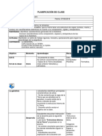 Planificación de Clase Ciencias Naturales