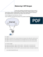 Mikrotik Load Balancing 2 ISP Dengan PCC