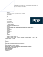 Ex 5.2:-To Implement A Program To Accept A String From The Console and Count Number of Vowels, Consonant, Digits, Tabs and Blank Spaces in A String