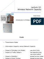 Wireless Network Capacity: Anish Arora CIS788.11J Introduction To Wireless Sensor Networks