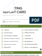 Marketing Report Card Benchmark Report PDF