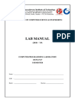 Lab Manual: Channabasaveshwara Institute of Technology