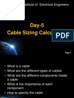 Day-5 Cable Sizing Calculation: Hyderabad Institute of Electrical Engineers