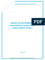 CORSAN - Manual-De-Procedimentos-Para-Projeto-E-Execucao-De-Parcelamento-De-Solo-Rev-03-Agosto-2016 PDF