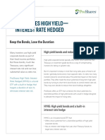 Proshares - Interest Rate Hedged: High Yield