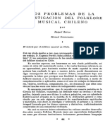 Los Problemas de La Investigación Del Folklore Musical Chileno PDF