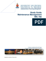 Study Guide Maintenance Management IMC 780 2016