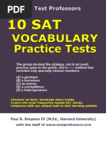 Free Printable SAT Vocab Test, From 10 SAT Vocabulary Practice Tests