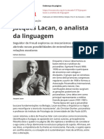 Jacques Lacan o Analista Da Linguagem