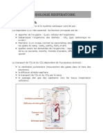 Physiologie de Respiration