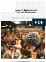 NLP Trainer's Training and NLP Trainer's Evaluation: What Does It Take To Be A Trainer?