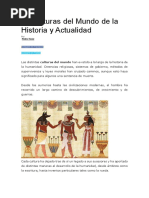 10 Culturas Del Mundo de La Historia y Actualidad