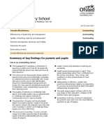 Perivale Primary School: Summary of Key Findings For Parents and Pupils