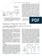 Manufacture of Soap From Fatty Acids