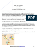 12 Biology Notes Ch15 Biodiversity and Conservation