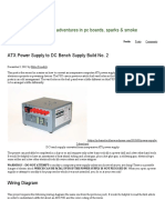 ATX Power Supply To DC Bench Supply Build No. 2 - PCB Smoke