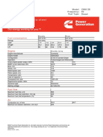 Cummins C900D5 Diesel Generator Data Sheet PDF