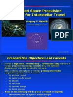 Adv Space Propulsion For Interstellar Travel