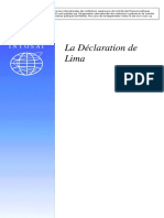 Déclaration Lima INTOSAI