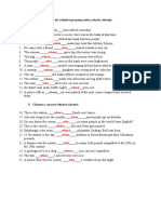 Relative Clauses Activity