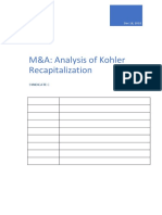 M&a Assignment - Syndicate C FINAL