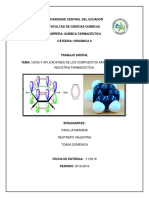 Usos y Aplicaciones de Los Compuestos Aromaticos en La Industria Farmaceutica