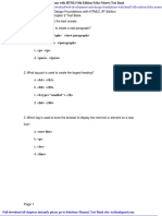 Web Development Design Foundations html5 8th Edition Felke Morris Test Bank PDF