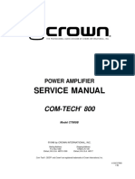 Service Manual: Com-Tech 800