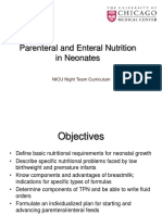 Parenteral and Enteral Nutrition in Neonate