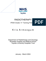 Radiotherapy: IPEM Grade A' Training Portfolio