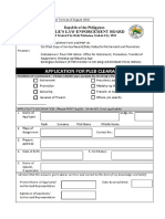 Clearance Form