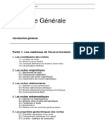 Plan Du Cours - Géologie Générale